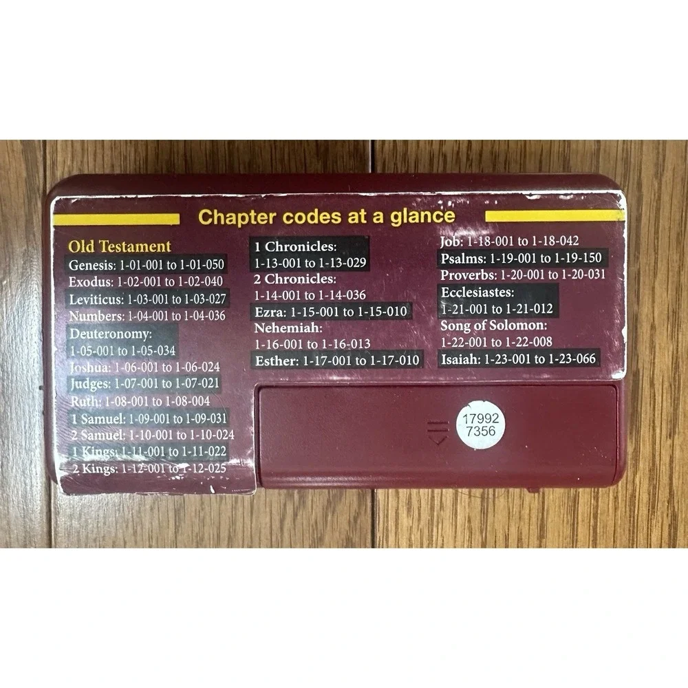 Wonder Bible Audio Player  with Player Guide‎ and Charger tested WORKS